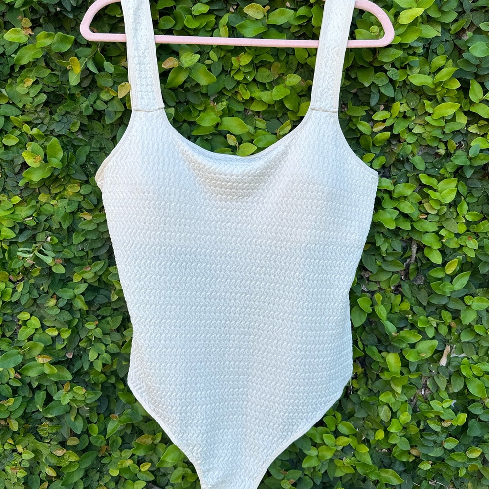 Ivory Textured Bodysuit